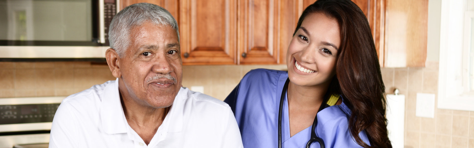 Home health care worker and an patient